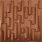Ekena Millwork 19 5/8in. W x 19 5/8in. H Staggered Brick EnduraWall Decorative 3D Wall Panel Covers 2.67 Sq. Ft. WP20X20SBBCO - alternate 1